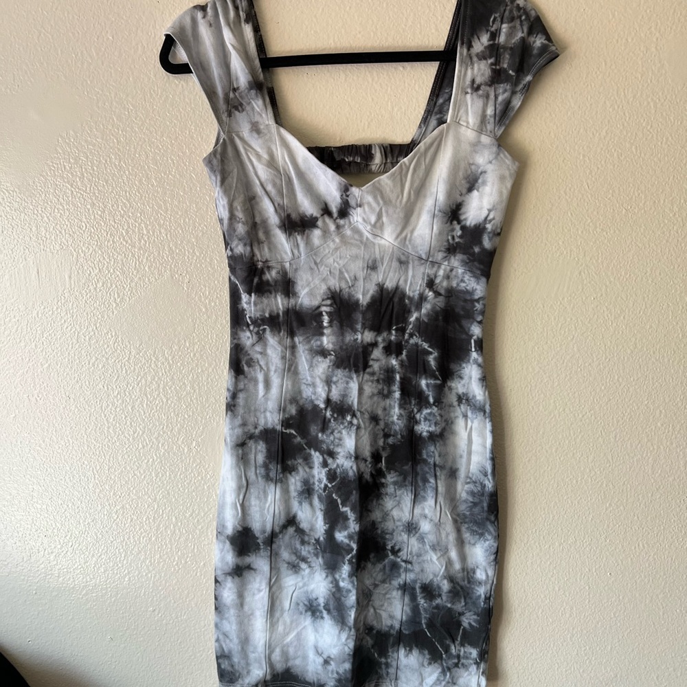 Tie dye mini dress